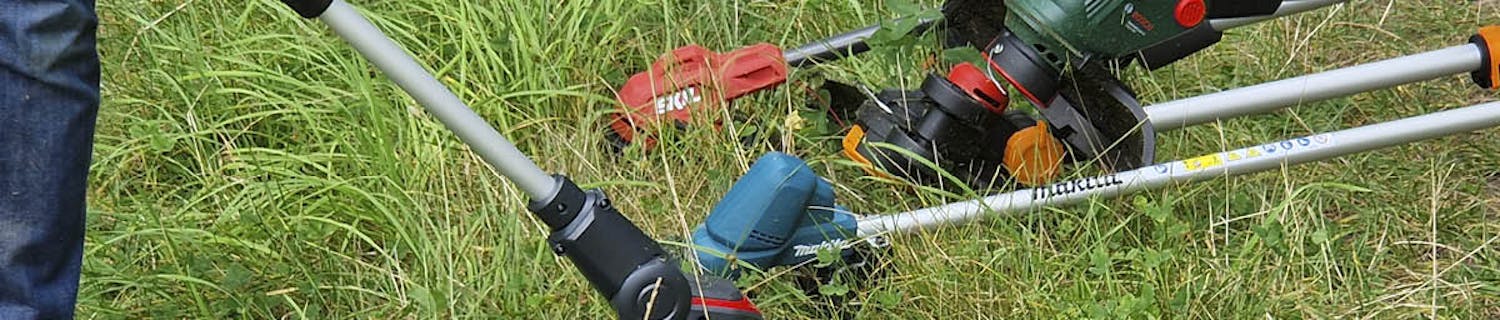 Test af græstrimmere på batteri Test af græstrimmere på batteri